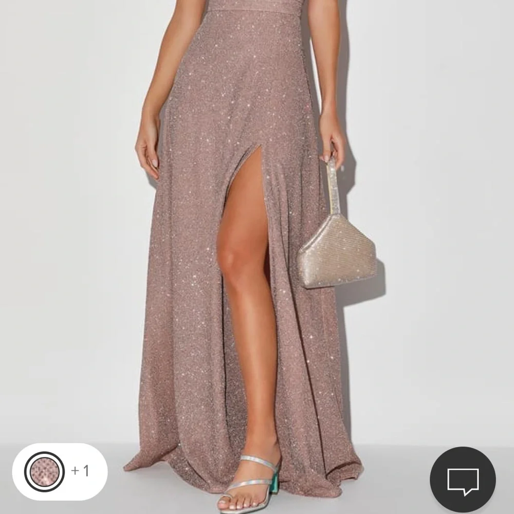 Lulus Truly Dazzling Mauve Multi Glitter Sleeveless Maxi Dress - Picture 2 of 5